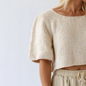 Handknit Bubble Sleeve Top - Longway